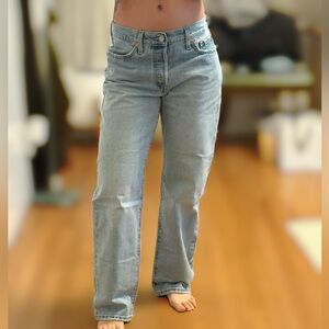 Levi's Light Blue Straight Leg Jeans